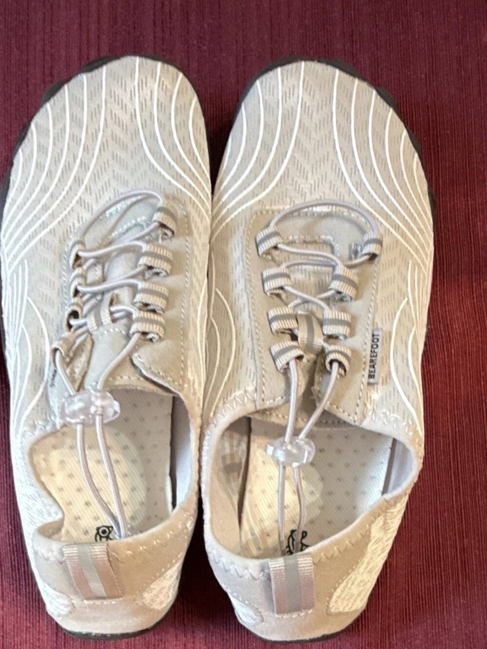 Bearefoot Minimalist Shoes Size 42 NWOT White Grey Zero Drop Wide Toe Box Gym